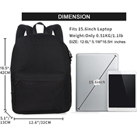 Großhandel Individuelles Logo Teenager Schüler Schulrucksack mit USB Wasserdichtes Nylon-Futter für Mädchen Jungen