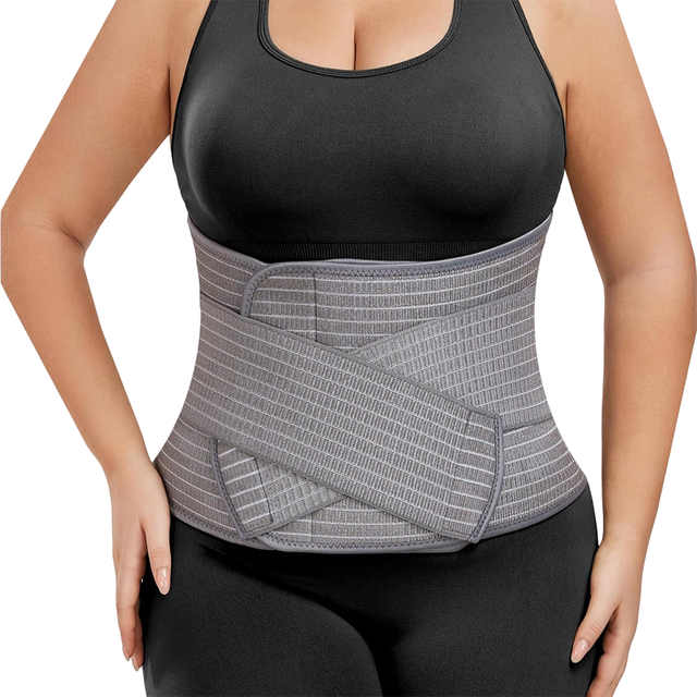 Youjie Postpartum Postnatal Tummy Control Bamboo Fiber Abdominal Binder Belt Breathable Double Pull Compression Belly Band Waist