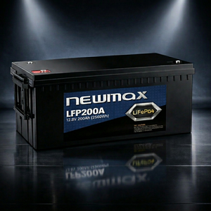 แบตเตอรี่ LFP200A คุณภาพสูง 5 ก้อน ยี่ห้อ NEWMAX จากเกาหลี LiFePO4 12.8V 200Ah 5000-Cycle แบบ Deep Cycle ชาร์จได้ สำหรับยานยนต์ไฟฟ้า - Product Image 1