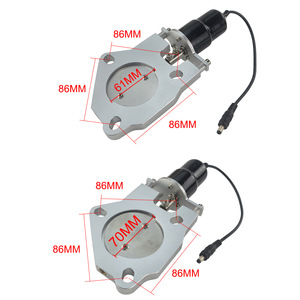 Valve électrique pour tuyau d'échappement 2,5 3,0 pouces en aluminium avec télécommande pour mise à niveau et modernisation - Product Image 4