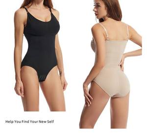 Womens' Waist Trainer Seamless Round Neck Tummy Control Shapewear <b>Bodysuit</b> for Women - Product Image 1