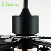 Breezelux 55 "5 Aspas Decorar Control remoto Ventiladores de techo Lighttraditional Ventiladores de techo de lujo con luz