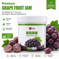 Druivenjam Puree Concord Druivenvrucht voor Sprankelende Soda Mocktail Cocktail Mixer Sapbar Groothandel Bulk OEM Halal