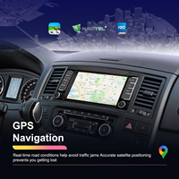 Autoradio Android Podofo 7'' avec CarPlay/Android Auto sans fil, GPS, WIFI, FM, RDS pour Volkswagen/Touareg/Transporter Ts Multivan