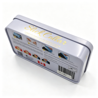 Boîte en étain rectangulaire à charnières de qualité alimentaire pour chocolat, accessoires électroniques, emballage cadeau et bijoux avec option de logo personnalisé