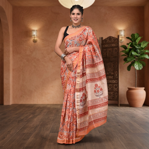 Sari en soie MAHESWARI pour les occasions de mariage - Product Image 3