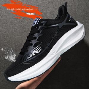 Chaussures de sport décontractées pour hommes et femmes, ultra-légères, ultra-souples, avec plaque de carbone explosive et technologie de collage à froid, idéales pour la course estivale - Product Image 2