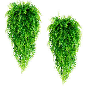 Vignes de fougères artificielles suspendues 30cm-100cm, décoration murale en plastique, verdure artificielle - Product Image 1
