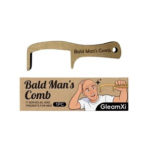 Peine de madera GleamXi Bald Fun <span class=keywords><strong>para</strong></span> masaje del cuero cabelludo, uso diario masculino, regalo creativo de otro país - Product Image 5