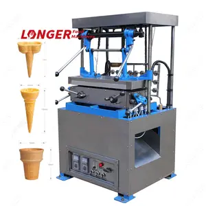 Ox Horn Type Ice Cream Cone Machine|Wafer Cone Molding Machine