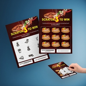 Cartes à gratter personnalisées de haute qualité en couleur avec codes uniques - Product Image 1