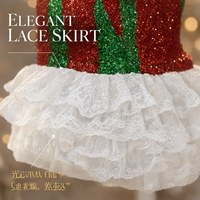 Robe pour chien de luxe écologique coupe-vent en polyester brillant et moelleux, populaire, confortable, à motif à pois, pour Noël et les vacances d'hiver