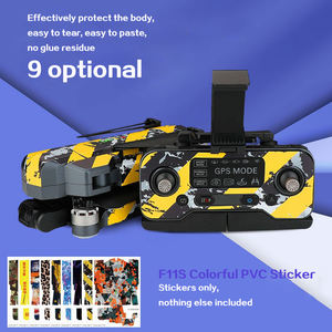 Autocollant en PVC coloré HOSHI pour drone <span class=keywords><strong>SJRC</strong></span> F11 / <span class=keywords><strong>F11S</strong></span> 4K Pro, ensemble complet de décalcomanies pour télécommande, film de camouflage, skins de protection pour drone - Product Image 3