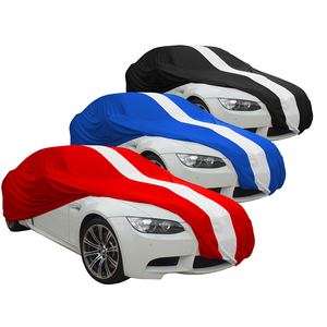 Housse de voiture en satin personnalisée, spandex souple pour intérieur, en nylon extensible, anti-rayures, anti-poussière, pour les salons automobiles - Product Image 1