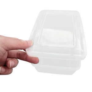 Food Container Rectangle With Lid Stackable For Food Storage And Organization - Product Image 2
