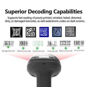 LONVILL Lecture de précision Mini lecteur de codes à barres industriel à <span class=keywords><strong>code</strong></span> métallique avec base de chargement - Product Image 4