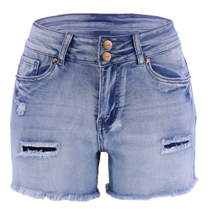 <span class=keywords><strong>2025</strong></span> Eo Cao Của Phụ Nữ Thẳng Giản Dị Denim Thoáng Khí Rửa Mùa Hè Cổ Phiếu Cho Amazon Cross-Biên Giới Thương Mại Điện Tử Bốn Màu - Product Image 1