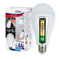 Ampoule LED en plastique alimentée par courant alternatif résidentiel avec télécommande 15W 20W Culot E27