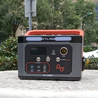 Panneau solaire Portable 500W MPPT banques d'alimentation Batteries au lithium-ion 110V/220V 36*30*33cm centrale électrique onde sinusoïdale Pure Lifepo4 voiture