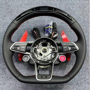 Direktverkauf ab Werk für Audi R8 TT <span class=keywords><strong>Mk2</strong></span> Mk3 B8 B9 RS TTS TTRs RS3 RS6 RS4 RS5 RS7 A3 D3 A4 A5 Leder-Autolenkrad - Product Image 4