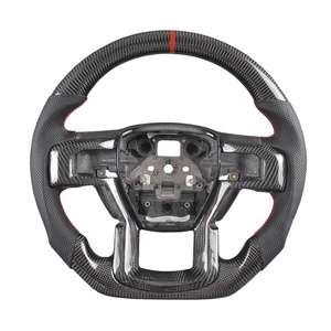 Volant en fibre de carbone forgé avec LED pour <span class=keywords><strong>Ford</strong></span> Ranger F-150 Raptor F150 2015 2016 2017 2018 2019 2020 2021 2022 <span class=keywords><strong>2023</strong></span> 2024 2025 - Product Image 4