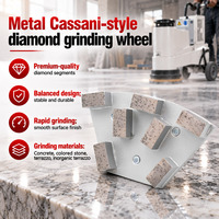 Disque de meulage diamanté Casanni à segments trapezoïdaux, à arche, tranchant et durable, pour préparation des surfaces en béton, terrazzo et pierre