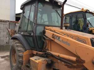 Gebrauchter Bagger lader CASE 580L gebrauchter Bagger lader 4-Rad-Baggerlader mit Schaufel - Product Image 2