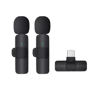 Chuyên Nghiệp Lavalier Mic Phỏng Vấn <span class=keywords><strong>Facebook</strong></span> Dòng Sống Không Dây Ve Áo Microphone Cho Điện Thoại Android PC iPhone Máy Ảnh - Product Image 6