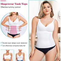 Fabricant sur mesure de débardeur gainant amincissant pour femme, sans couture, respirant, à effet ventre plat, à bretelles spaghetti