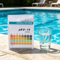 Tiras Reactivas de pH 0-14, Kit de Prueba de pH para Piscina, Spa, Acuario, Tanque de Peces, Orina, Saliva, Bebidas, Kit de Prueba de pH en Papel para Hacer Jabón