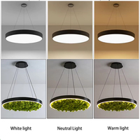 Luminaire suspendu en mousse préservée biophilique, combinaison modulaire personnalisée, lampe de plafond acoustique LED pour restaurant, café, projet