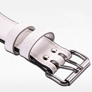 LS0874 숙녀 사용자 정의 로고 허리 지원 도매 PU 가죽 및 소가죽 녹색 핑크 여성의 역도 벨트 - Product Image 3