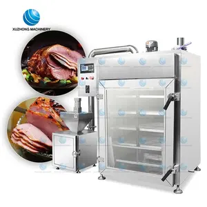 Fumoir à viande électrique en acier inoxydable Saucisse Machine à fumer à viande commerciale Four à fumer Fumoir pour viande et poisson