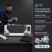 Imprimante DTF KECAI A3 Plus, configuration complète, transfert thermique, machine d'impression de logo sur t-shirt, imprimante DTF A3 I3200 avec 2 têtes d'impression