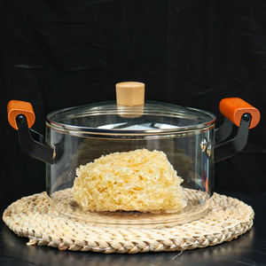 Marmite de Cuisine en Verre Borosilicaté Haute Résistance de <span class=keywords><strong>3L</strong></span>, Grand Faitout à Soupe Domestique Résistant à la Chaleur avec Poignée - Product Image 6