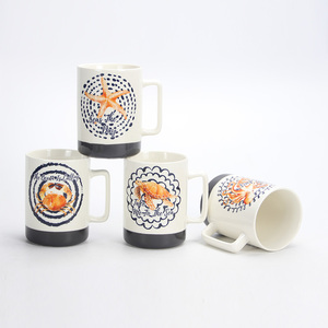 Tùy chỉnh biển loạt Đại Dương cao gốm sữa dinks cup lưu niệm sứ cà phê món quà <span class=keywords><strong>Mug</strong></span> với xử lý vuông - Product Image 4