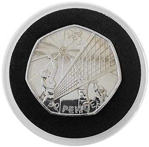 แคปซูลใส่เหรียญอะคริลิคขนาด 38 มม. 40 มม. 45 มม. 50 มม. พร้อมวงแหวน EVA สีดำสำหรับป้องกันเหรียญ 50 เพนซ์ ลดราคา - Product Image 2