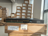 Switch Jaringan Gigabit Ethernet Layer 3 H3C Dengan 24 Port Tembaga 4 X 1/10G SFP+ Uplink, VLAN dan IRF