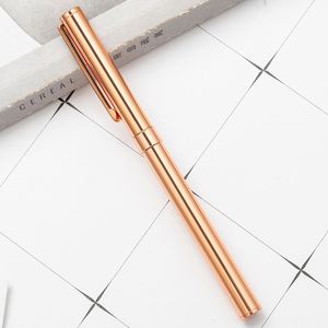 Nouveau stylo en métal neutre personnalisé avec logo, encre à bille, vente en gros - Product Image 5