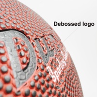 Logo personnalisé Ballon de rubis cousu à la machine Football américain standard Taille officielle 9