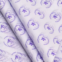 Papier d'emballage cadeau imprimé estampage or 17gsm personnalisé papier de soie personnalisé avec logo de marque pour l'emballage de vêtements/fleurs