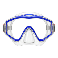 Usine Lunettes de plongée sous-marine de haute qualité masque de plongée en apnée à lentille unique masque de plongée en silicone pour adultes