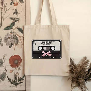 กระเป๋าผ้าแคนวาสลายสัตว์แฟชั่น <span class=keywords><strong>Lana</strong></span> <span class=keywords><strong>Del</strong></span> <span class=keywords><strong>Rey</strong></span> 1 ใบ สำหรับใช้ในชีวิตประจำวัน สะพายไหล่ ท่องเที่ยว  สำหรับผู้หญิง  แบบสั่งทำพิเศษ พิมพ์โลโก้ได้ - Product Image 4