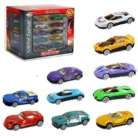 Voitures miniatures de luxe en gros, échelle 1/64, en alliage moulé sous pression avec roues mobiles pour garçons de 3 à 7 ans