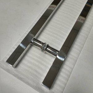 Tiradores de <span class=keywords><strong>puerta</strong></span> de vidrio de acero inoxidable de lujo modernos de la marca - Product Image 6