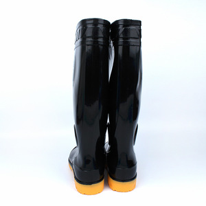 Botas de lluvia para hombre Guli3508, negras, de caucho grueso, antideslizantes, para minería y uso en exteriores. - Product Image 3