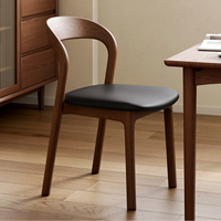 Nouvelle Chaise de Salle à Manger en Bois Massif Courbé Moderne 2026 pour Salon et Salle à Manger, Robuste et Facile à Nettoyer