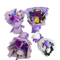 Neues Design konservierter Blumenstrauß für immer Rosen strauß für Hochzeit Geburtstag Valentinstag Muttertag Geschenk