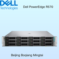 Vente en gros de serveurs rack DELL R570 2U avec processeur Intel Xeon 6 E-Core, 16 emplacements DDR5 DIMM, prise en charge des GPU, en stock, personnalisation possible