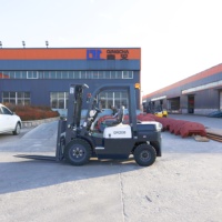 Chariot élévateur diesel robuste de 3 tonnes et 5 tonnes avec moteur IC puissant, chariot élévateur industriel contrepoids